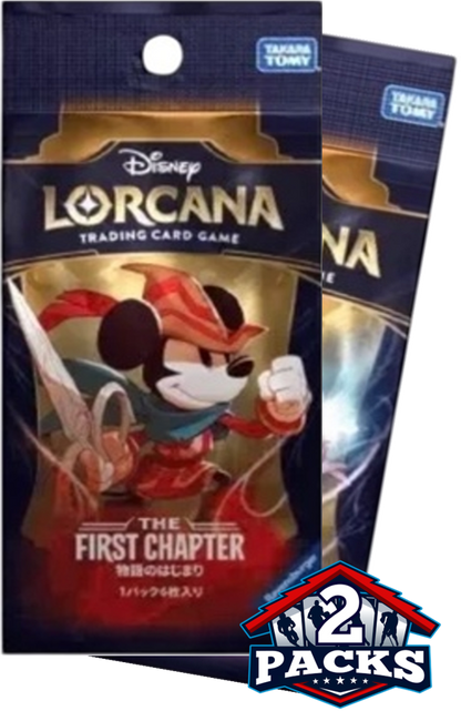 Disney Lorcana: First Chapter (JPN) Booster 2pk (6 Cards Each)