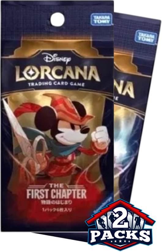 Disney Lorcana: First Chapter (JPN) Booster 2pk (6 Cards Each)