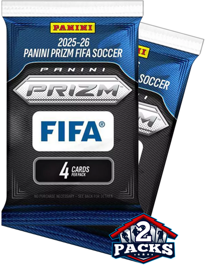 2025-26 Panini Prizm FIFA Soccer Retail 2pk (4 Cards)