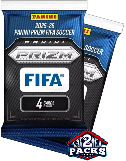 2025-26 Panini Prizm FIFA Soccer Retail 2pk (4 Cards)
