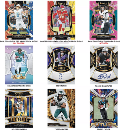 2025 Panini Select Football Blaster Pack (4 Cards)