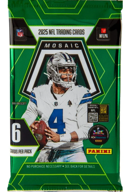 2025 Panini Mosaic Football Blaster Pack (6 Cards)