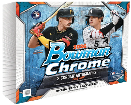 2026 Bowman Chrome Baseball Hobby Box (6 Packs)