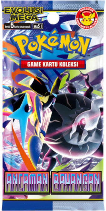 Pokemon: SHADOW THREAT (ma5I) Indonesian Booster Pack (5 Cards)