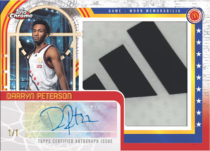 2025 Topps Chrome McDonalds All American Basketball Mega Box (5 Packs)