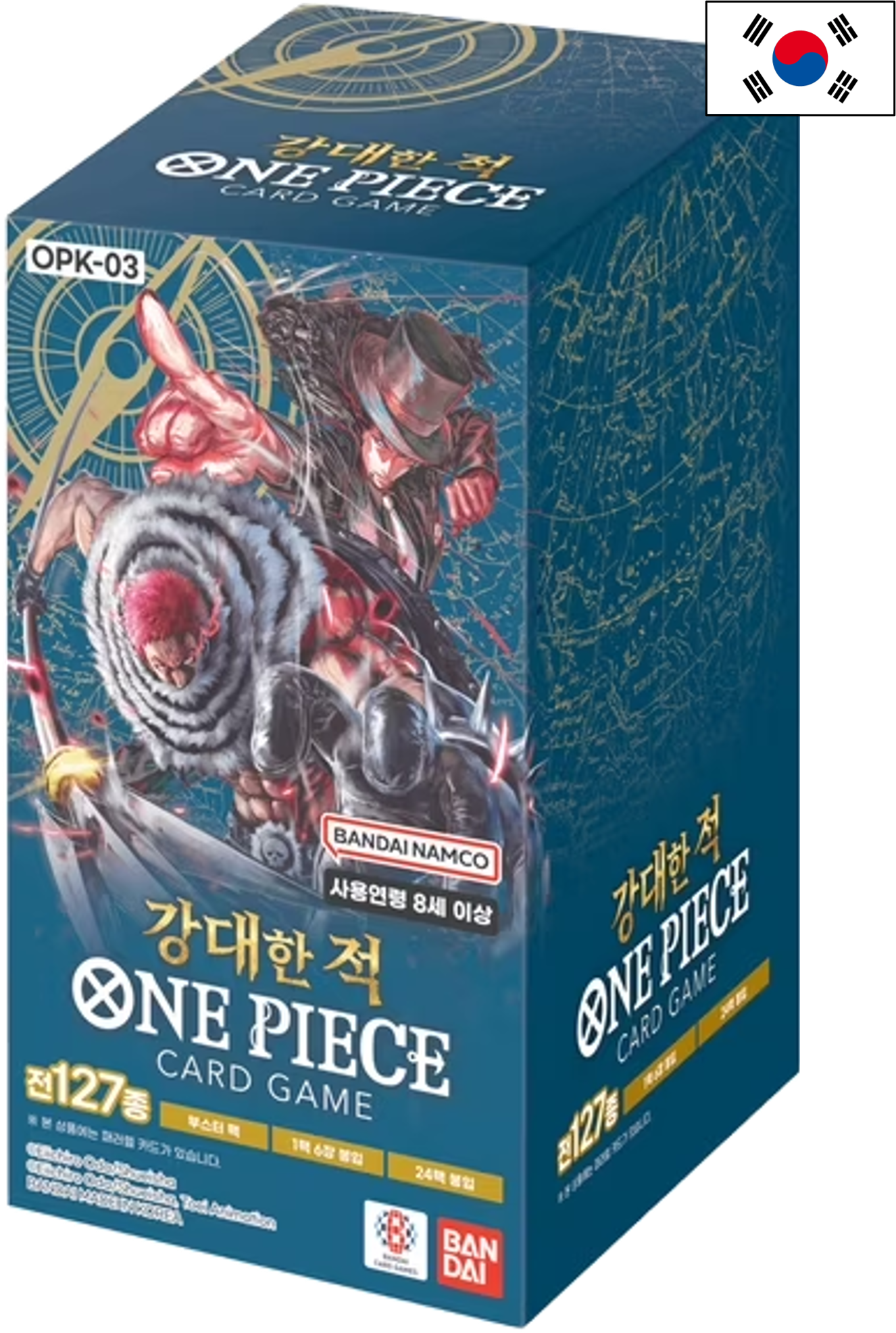 One Piece OPK03: Pillars of Strength Korean Booster Box (24 Packs)