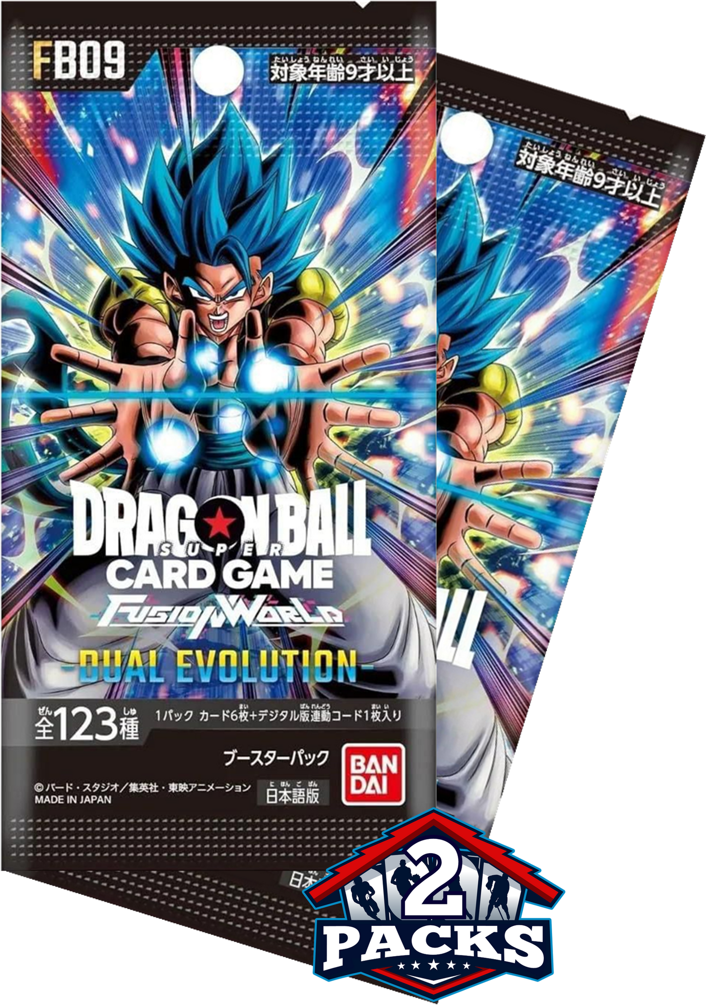 Dragon Ball Super: DUAL EVOLUTION (FB09) Japanese Booster 2pk (6 Cards)