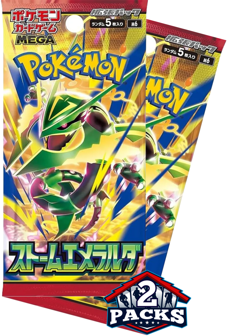Pokemon: STORM EMERALDA (m6) Japanese Booster 2pk (5 Cards)