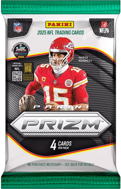 2025 Panini Prizm Football Retail 2pk (4 Cards per Pack)