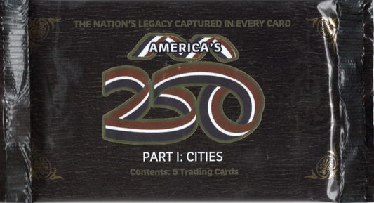 2026 Historic Autographs: America's 250 Part 1: Cities Hobby Pack (5 Cards)