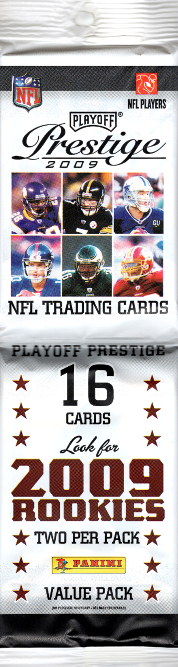 2009 Panini Playoff Prestige Football Rack Pack (16 Cards)