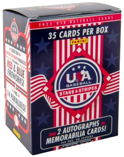 2025 Panini Stars & Stripes Baseball Blaster Box (7 Packs)