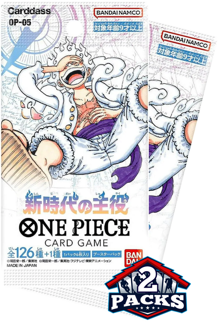 One Piece OP05: AWAKENING of the NEW ERA Japanese Booster 2pk (6 Cards each)