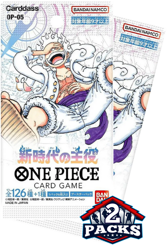 One Piece OP05: AWAKENING of the NEW ERA Japanese Booster 2pk (6 Cards each)