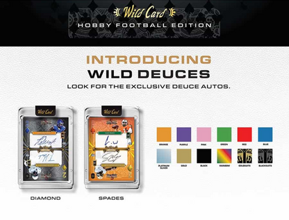 2024 Wild Card 5 Card Draw Stacked Deck Football Hobby Pack (1 Encased Card)