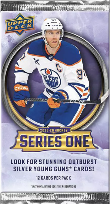 2025-26 Upper Deck Series 1 Hockey Blaster Pack (12 Cards)