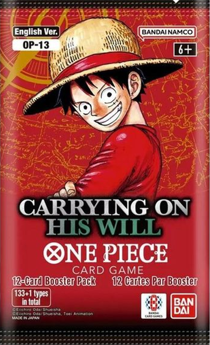 One Piece: Carrying on His Will (OP13) English Booster Pack (12 Cards)