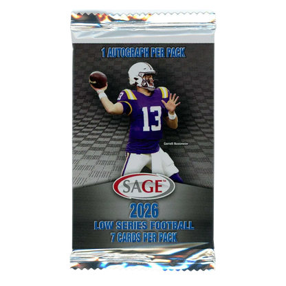 2026 Sage Low Series Football Hobby Pack (7 Cards)