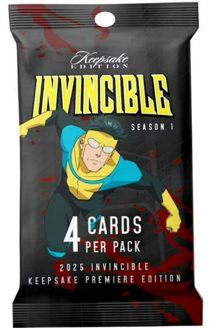 2025 Invincible Season 1 Keepsake Premiere Blaster Pack (4 Cards)