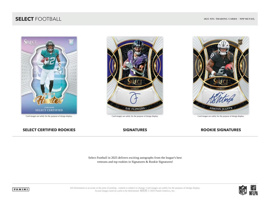 2025 Panini Select Football Blaster Pack (4 Cards)