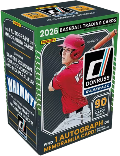 2026 Panini Donruss Baseball Blaster Box (6 Packs)