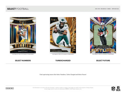 2025 Panini Select Football Mega Box Pack (7 Cards)