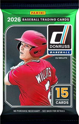 2026 Panini Donruss Baseball Blaster Pack (15 Cards)