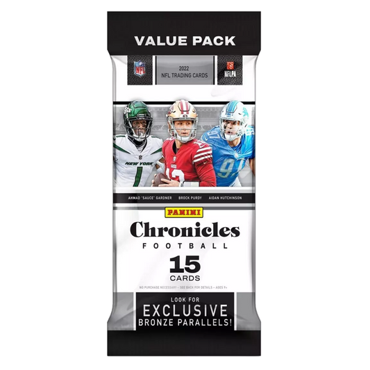 2022 Panini Chronicles Football Value Pack (15 Cards)