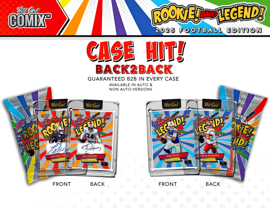 2025 Wild Card Comix Rookies & Legend Football Hobby Pack (1 Encased Card)