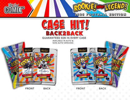 2025 Wild Card Comix Rookies & Legend Football Hobby Pack (1 Encased Card)