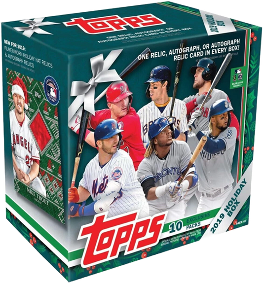 2019 Topps Holiday Baseball Mega Box (10 Packs)