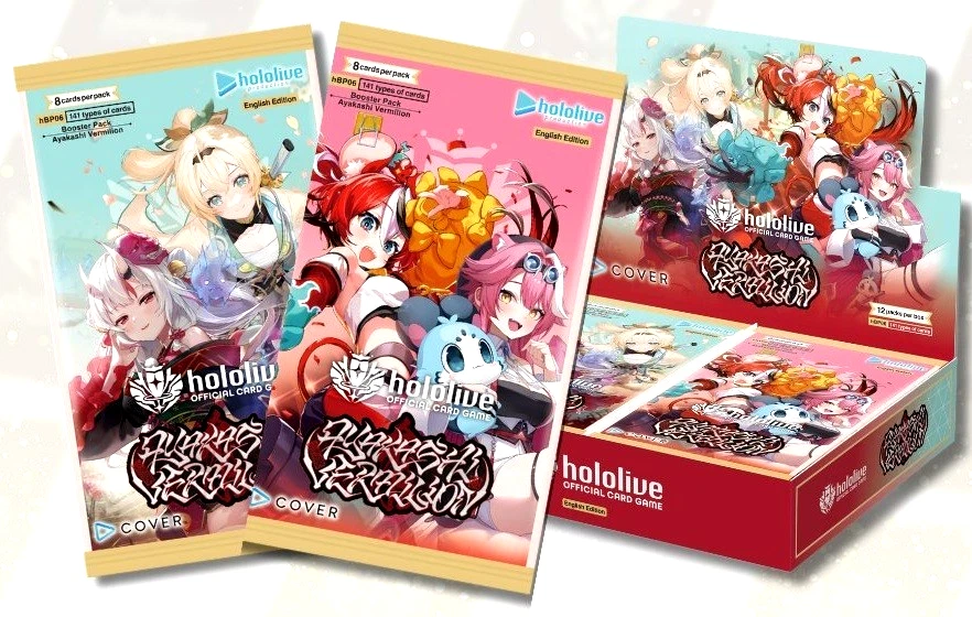 Hololive OCG: Ayakashi Vermilion (nBP06) English Booster 2pk (8 Cards)