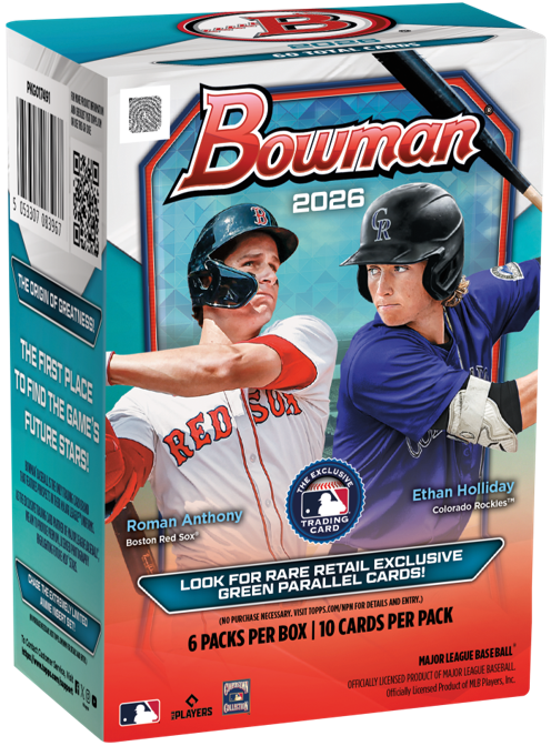 2026 Bowman Baseball Value Box (6 Packs)
