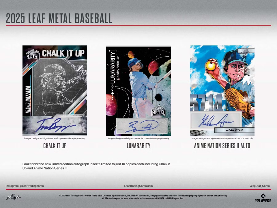 2025 Leaf Metal Baseball Hobby Box (7 Cards)
