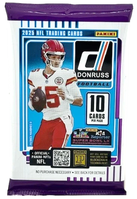 2025 Panini Donruss Football Mega Box Pack (10 Cards)