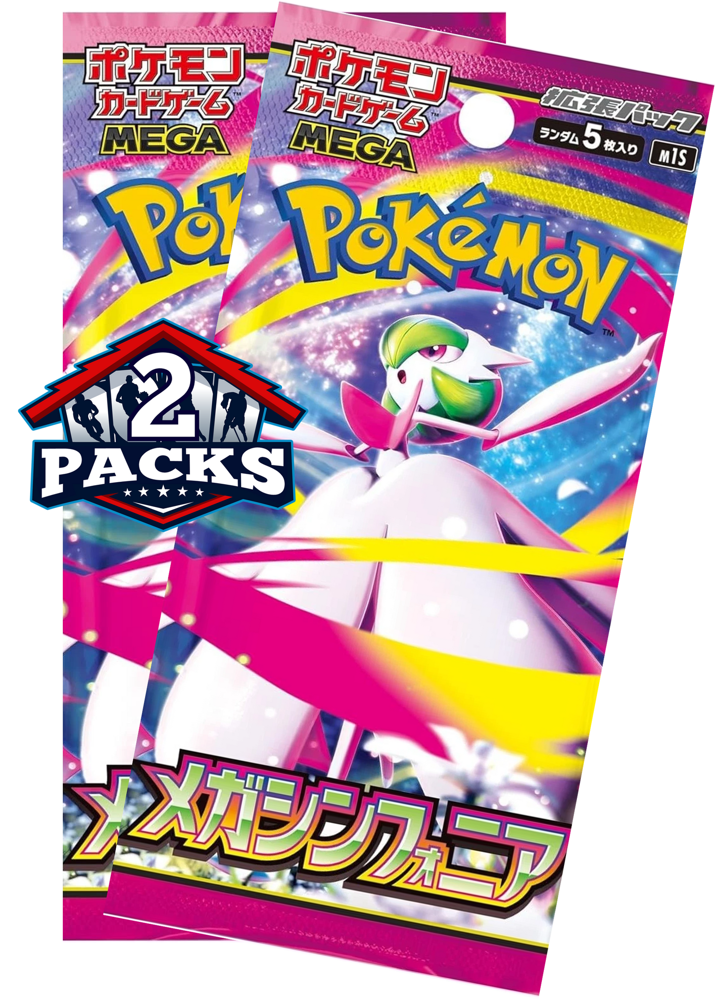 Pokemon TCG: Mega Symphonia Japanese Booster 2pk (5 Cards Each)