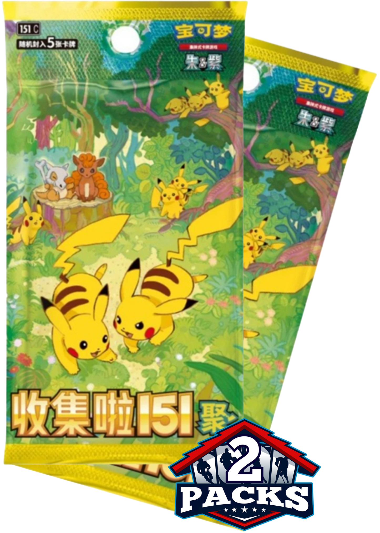 Pokemon: 151 Gathering (151c) Chinese Booster 2pk (5 Cards)