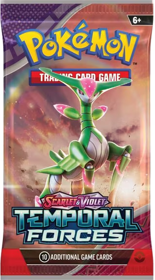 Pokemon: Scarlet & Violet TEMPORAL FORCES English Booster Pack (10 Cards)