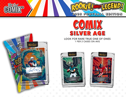 2025 Wild Card Comix Rookies & Legend Football Hobby Pack (1 Encased Card)