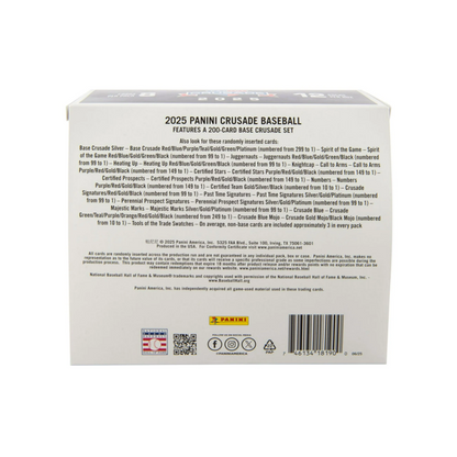 2025 Panini Crusade Baseball Premium Box (12 Packs)