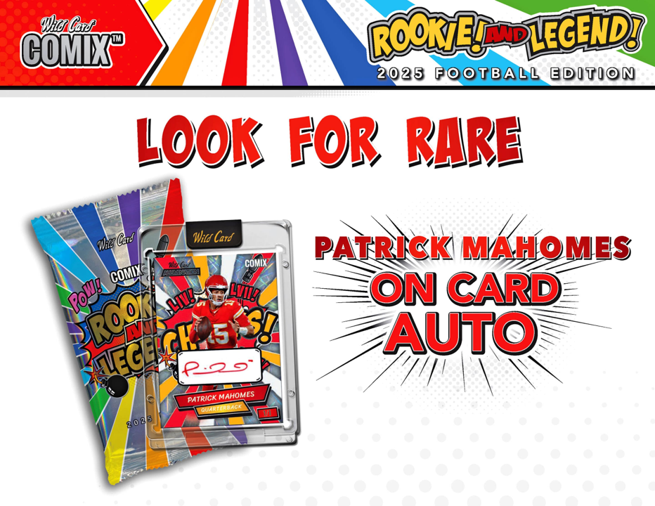 2025 Wild Card Comix Rookies & Legend Football Hobby Pack (1 Encased Card)