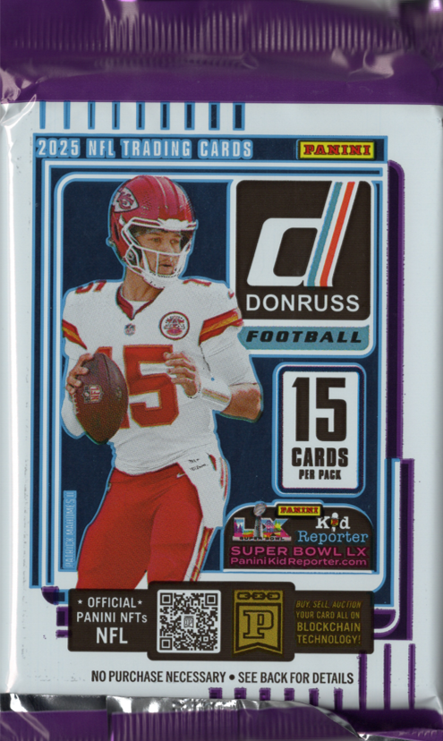 2025 Panini Donruss Football Blaster Box Pack (15 Cards)