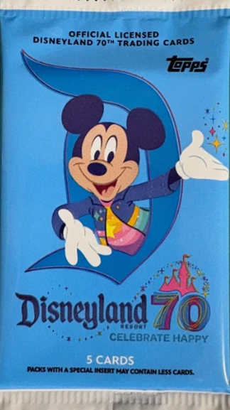 2025 Topps Disneyland 70th Anniversary Blaster Pack (5 Cards)