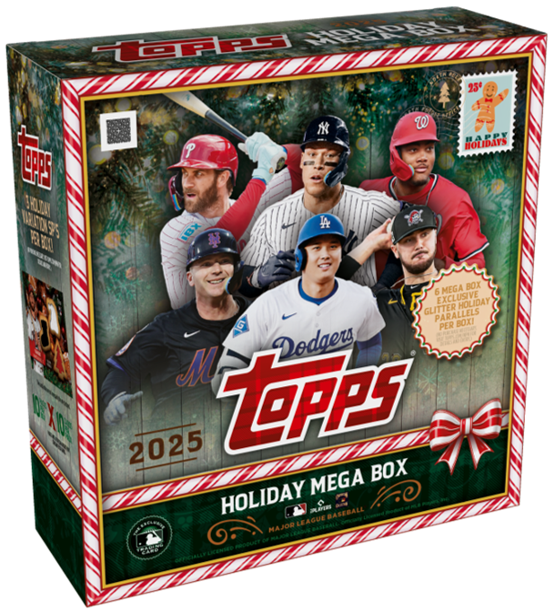2025 Topps Holiday Baseball Mega Box (10 Packs)