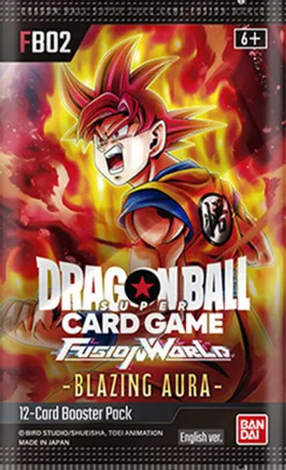 Dragon Ball Super: Fusion World - BLAZING AURA (FB02) Booster Pack (12 Cards)