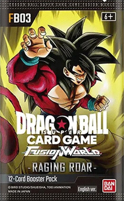 Dragon Ball Super: Fusion World - RAGING ROAR (FB03) Booster Pack (12 Cards)