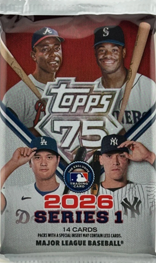 2026 Topps Series 1 Baseball Mega Box Pack (14 Cards)