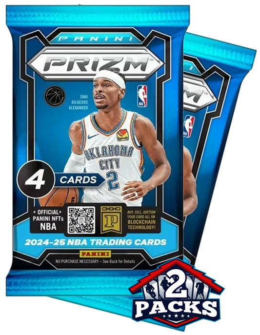 2024-25 Panini Prizm Basketball Retail 2pk (4 Cards Each)