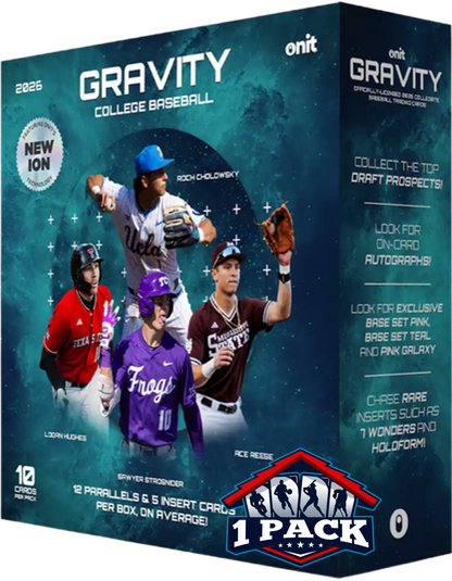 2026 ONIT Gravity Baseball Mega Box Pack (10 Cards)