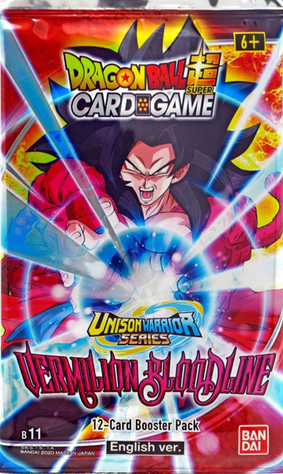 Dragon Ball Super: VERMILION BLOODLINE (B11) Booster Pack (12 Cards)